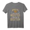 Studieren kann jeder bestandene Meisterprüfung T-Shirt – Lustiges Geschenk für Handwerker, Elektriker, Maurer, Kfz-Meister & mehr