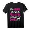 Niedliches Tochter Jagd mit meinem Papa T-Shirt - Perfekt für Jagdliebende Mädchen & Vätergeschenke