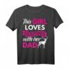 Niedliches Tochter Jagd mit meinem Papa T-Shirt - Perfekt für Jagdliebende Mädchen & Vätergeschenke