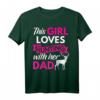 Niedliches Tochter Jagd mit meinem Papa T-Shirt - Perfekt für Jagdliebende Mädchen & Vätergeschenke