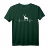 Hirsch Herzschlag Jäger T-Shirt - Rotwild Jagd Design für Jägerinnen & Jäger bei Drückjagd & Ansitz