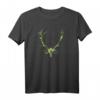 Hirschgeweih in Tarnfarbe - Jagd T-Shirt für Jäger und Jägerinnen, perfekte Trophäe und Outdoor-Bekleidung