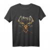 Bow Hunter Bogen & Pfeil Hirschkopf Compound Bogen T-Shirt für Hirschjäger und Bogenjäger - Perfekt für die Hirschjagd