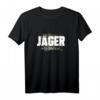 Jäger mit Dackel im Camouflage Tarnmuster T-Shirt – Humorvolle Jagdkleidung & Geschenkidee für Jäger & Hundeliebhaber