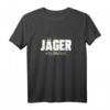 Jäger mit Dackel im Camouflage Tarnmuster T-Shirt – Humorvolle Jagdkleidung & Geschenkidee für Jäger & Hundeliebhaber