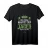 Jäger Jagdwaffe Hirschkopf T-Shirt – Perfektes Geschenk für Jäger, Wildtiere und Weidmann Liebhaber zu Weihnachten & Geburtstag