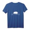 Damen Wildschwein Keiler Jagen Jagd T-Shirt mit V-Ausschnitt – Leichtes, klassisch geschnittenes Tiermotiv-Shirt für Outdoor und Jägerinnen