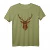 Hirsch Mandala Muster Hirschkopf mit Geweih - Jäger & Natur Fan T-Shirt, Perfektes Geschenk für Outdoor-Liebhaber