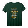 Jäger Großvater Opa Hobby Jagd T-Shirt – Perfektes Geschenk für Jäger-Opas zu Weihnachten & Geburtstag mit Reh, Gewehr & Geweih Motiv