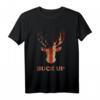 Whitetail Buck Lustiges Jäger T-Shirt mit Hirschjagd & US-Flagge - Klassisch geschnitten, Buck Up Motiv