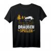 Herren Jagdbekleidung mit Rotwild oder Hirsch - Lustiges Jäger T-Shirt als Geschenkidee für Jäger zu Weihnachten, Jubiläum & Geburtstag