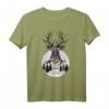 Hirsch Shirt geometrisch für Camping, Survival & Wandern - Perfektes Outdoor-T-Shirt für Natur- und Tierliebhaber