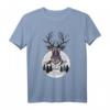 Hirsch Shirt geometrisch für Camping, Survival & Wandern - Perfektes Outdoor-T-Shirt für Natur- und Tierliebhaber