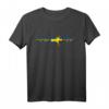 Schweden Elch Jäger Herzschlag EKG T-Shirt – Lustiges Schweden-Fan Outfit für Reisen & Freizeit