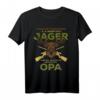 Herren Jäger Opa Großvater Wild Jagen Hirsch Jagd Wald Geschenk T-Shirt - Lustiges Geschenk für Jäger, Opas & Rentner, ideal zum Geburtstag & Weihnachten