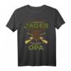 Herren Jäger Opa Großvater Wild Jagen Hirsch Jagd Wald Geschenk T-Shirt - Lustiges Geschenk für Jäger, Opas & Rentner, ideal zum Geburtstag & Weihnachten