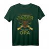 Herren Jäger Opa Großvater Wild Jagen Hirsch Jagd Wald Geschenk T-Shirt - Lustiges Geschenk für Jäger, Opas & Rentner, ideal zum Geburtstag & Weihnachten