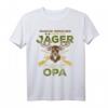Herren Jäger Opa Großvater Wild Jagen Hirsch Jagd Wald Geschenk T-Shirt - Lustiges Geschenk für Jäger, Opas & Rentner, ideal zum Geburtstag & Weihnachten