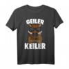 Wildschwein Keiler Jäger T-Shirt - Lustiges Design für Jäger und Schweine Liebhaber, Perfektes Geschenk zu Geburtstag & Weihnachten