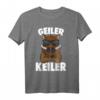 Wildschwein Keiler Jäger T-Shirt - Lustiges Design für Jäger und Schweine Liebhaber, Perfektes Geschenk zu Geburtstag & Weihnachten