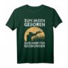 Lustiges Jäger T-Shirt mit Spruch - Zum Jagen Geboren, Zum Arbeiten Gezwungen - Perfektes Geschenk für Jäger & Hunter zu Weihnachten, Geburtstag & Vatertag