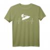 Jetski Fahrer EKG Linie Jetboot Jetski Boot T-Shirt – Wassersport Geschenk für Damen, Herren & Kinder