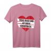 Valentine Jiu Jitsu Sie hatten mich bei Seite Kontrolle BJJ T-Shirt – Lustiges Geschenk für BJJ Paare, Grappling Fans & Jits Junkies