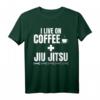 Ich lebe von Kaffee und Jiu Jitsu Coffee Belt BJJ T-Shirt - Das perfekte Geschenk für Jiu Jitsu & Kaffee Liebhaber