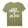 Ich lebe von Kaffee und Jiu Jitsu Coffee Belt BJJ T-Shirt - Das perfekte Geschenk für Jiu Jitsu & Kaffee Liebhaber