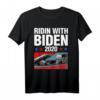 Ridin mit Biden 2020 Oldtimer Joe Biden Präsident Geschenk T-Shirt – Unterstützen Sie den Präsidenten mit Stil