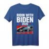 Ridin mit Biden 2020 Oldtimer Joe Biden Präsident Geschenk T-Shirt – Unterstützen Sie den Präsidenten mit Stil