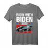 Ridin mit Biden 2020 Oldtimer Joe Biden Präsident Geschenk T-Shirt – Unterstützen Sie den Präsidenten mit Stil