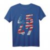Pro-Trump American Flag Support T-Shirt - Celebrate Re-election & Patriotic Pride for Republican Rallies & Elections
