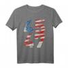 Pro-Trump American Flag Support T-Shirt - Celebrate Re-election & Patriotic Pride for Republican Rallies & Elections