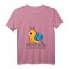 Damen T-Shirt 'Das ist Egon, wir gehen zusammen joggen Schnecke' - Persönliches Liebesgeschenk mit V-Ausschnitt