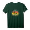 Canicross T-Shirt - Laufen, Joggen mit Hund Retro Sunset Design, Geschenk für Hundebesitzer & Sportliebhaber