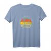 Canicross T-Shirt - Laufen, Joggen mit Hund Retro Sunset Design, Geschenk für Hundebesitzer & Sportliebhaber