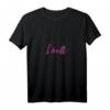 Damen Fun Shirt Läuft. Laufshirt, Wandershirt, zum Joggen & Walken mit V-Ausschnitt – Lustiges Motiv mit Spruch in Pink