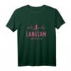 Langsam Aber Glücklich Laufen Joggen Laufsport Läuferin T-Shirt – Lustiges Motiv für Läufer und Jogger, Perfekt für Marathon & Training