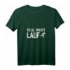 Damen Lauf T-Shirt mit Spruch 'Heul nicht, lauf!' – Lustige Geschenkidee für Jogger, Läuferinnen & Sportler zu Weihnachten, Geburtstag & mehr