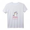 Damen Joggen Schrittzähler Einhorn T-Shirt – Lustiges Geschenk für fortgeschrittene Läuferinnen und Joggerinnen mit Humor