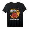 Das Ist Gerda Wir Joggen Gemeinsam T-Shirt - Lustiges Lauf- und Jogging-Shirt für Anfänger und Sportler mit Schnecke Design