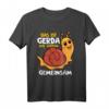 Das Ist Gerda Wir Joggen Gemeinsam T-Shirt - Lustiges Lauf- und Jogging-Shirt für Anfänger und Sportler mit Schnecke Design