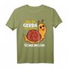 Das Ist Gerda Wir Joggen Gemeinsam T-Shirt - Lustiges Lauf- und Jogging-Shirt für Anfänger und Sportler mit Schnecke Design
