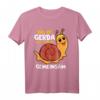 Das Ist Gerda Wir Joggen Gemeinsam T-Shirt - Lustiges Lauf- und Jogging-Shirt für Anfänger und Sportler mit Schnecke Design