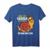Das Ist Gerda Wir Joggen Gemeinsam T-Shirt - Lustiges Lauf- und Jogging-Shirt für Anfänger und Sportler mit Schnecke Design