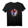 Mädchen Regenbogen Karate & Taekwondo Silhouette T-Shirt – Trendiges Kampfsport Bekleidung für Geburtstage, Weihnachten und Alltag