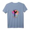 Mädchen Regenbogen Karate & Taekwondo Silhouette T-Shirt – Trendiges Kampfsport Bekleidung für Geburtstage, Weihnachten und Alltag
