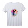 Mädchen Regenbogen Karate & Taekwondo Silhouette T-Shirt – Trendiges Kampfsport Bekleidung für Geburtstage, Weihnachten und Alltag
