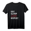 Judo Kampfsportler Judoka Kampfkunst Japan Eat Sleep Repeat T-Shirt – Perfektes Geschenk für Judoka zu Weihnachten & Geburtstag